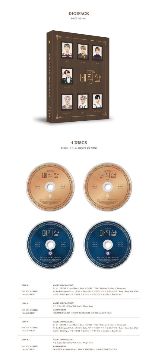 BTS 5TH MUSTER: MAGIC SHOP DVD - K-STAR