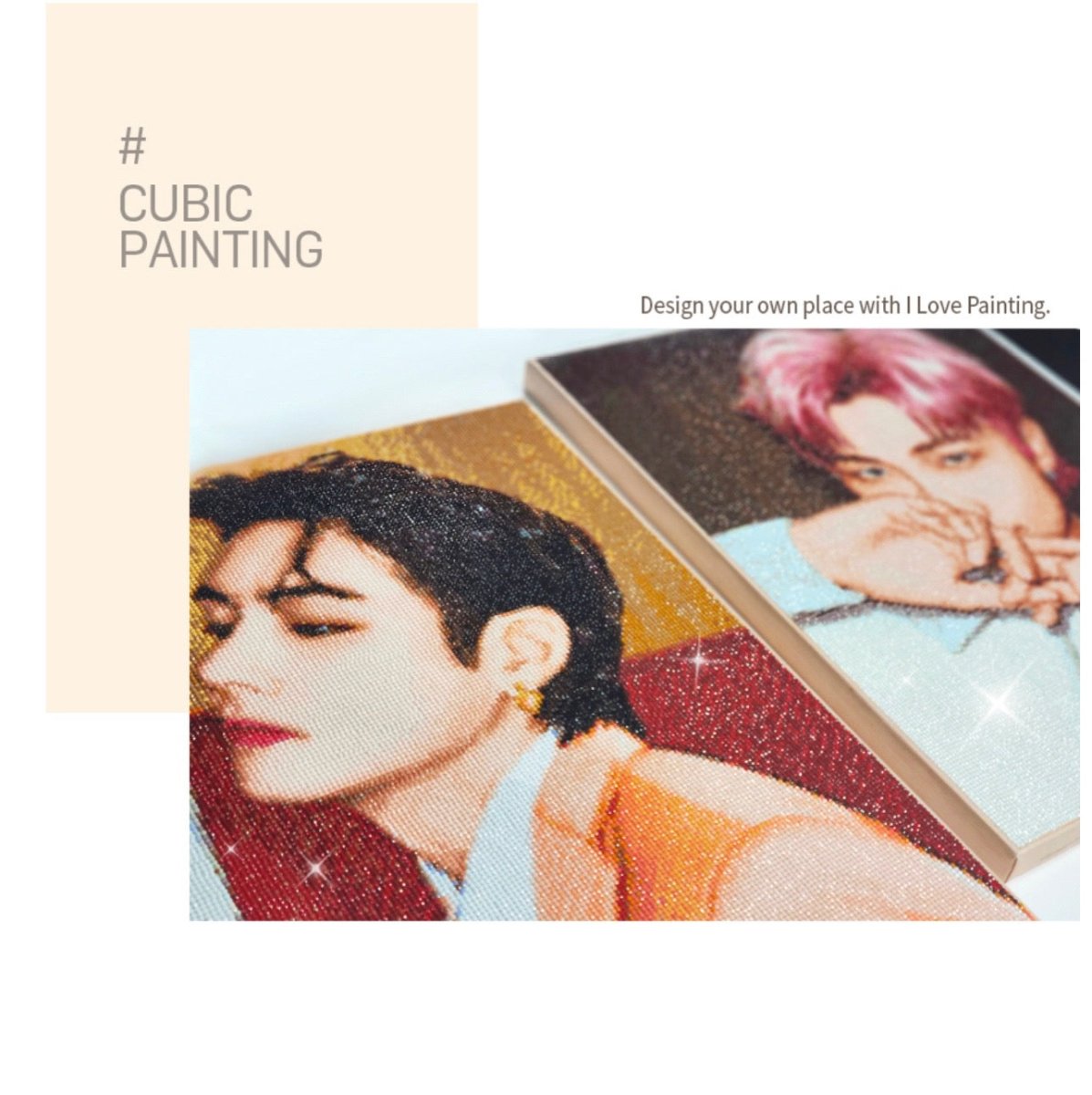 BTS BUTTER Official DIY Cubic Painting Ver 6 + Photocard (Free Shipping) - K-STAR