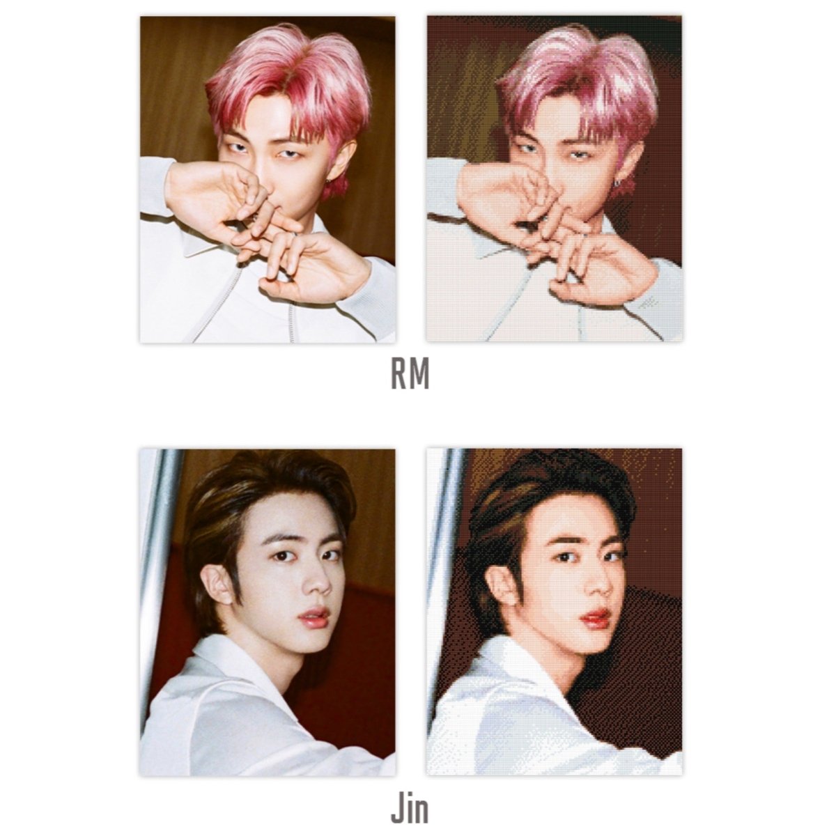 BTS BUTTER Official DIY Cubic Painting Ver 6 + Photocard (Free Shipping) - K-STAR