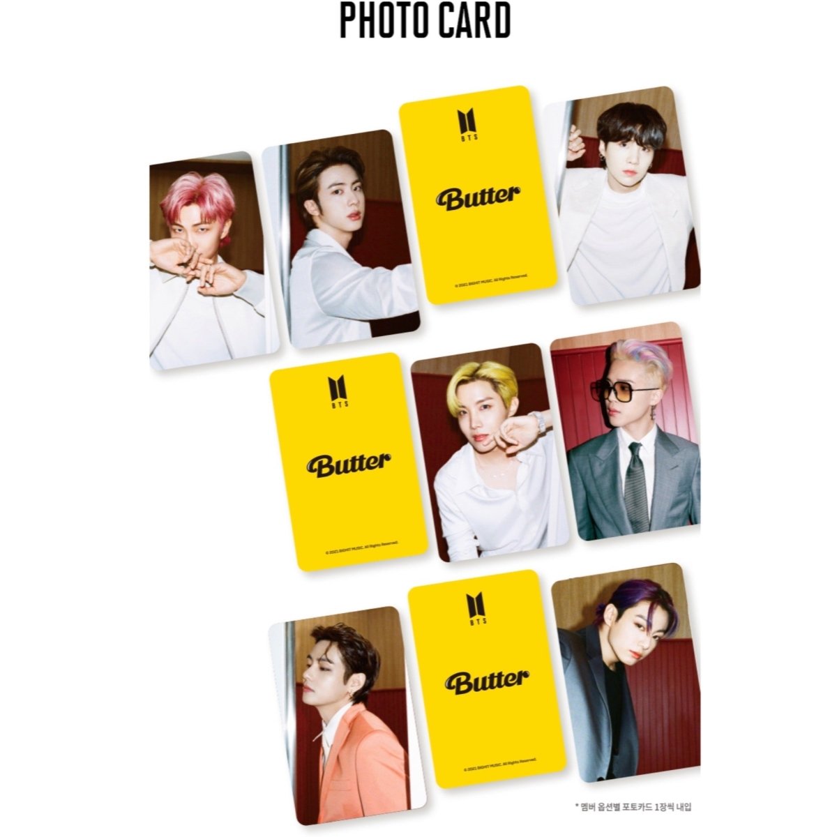 BTS BUTTER Official DIY Cubic Painting Ver 6 + Photocard (Free