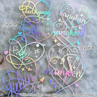 BTS Holographic Laser Sticker - K-STAR