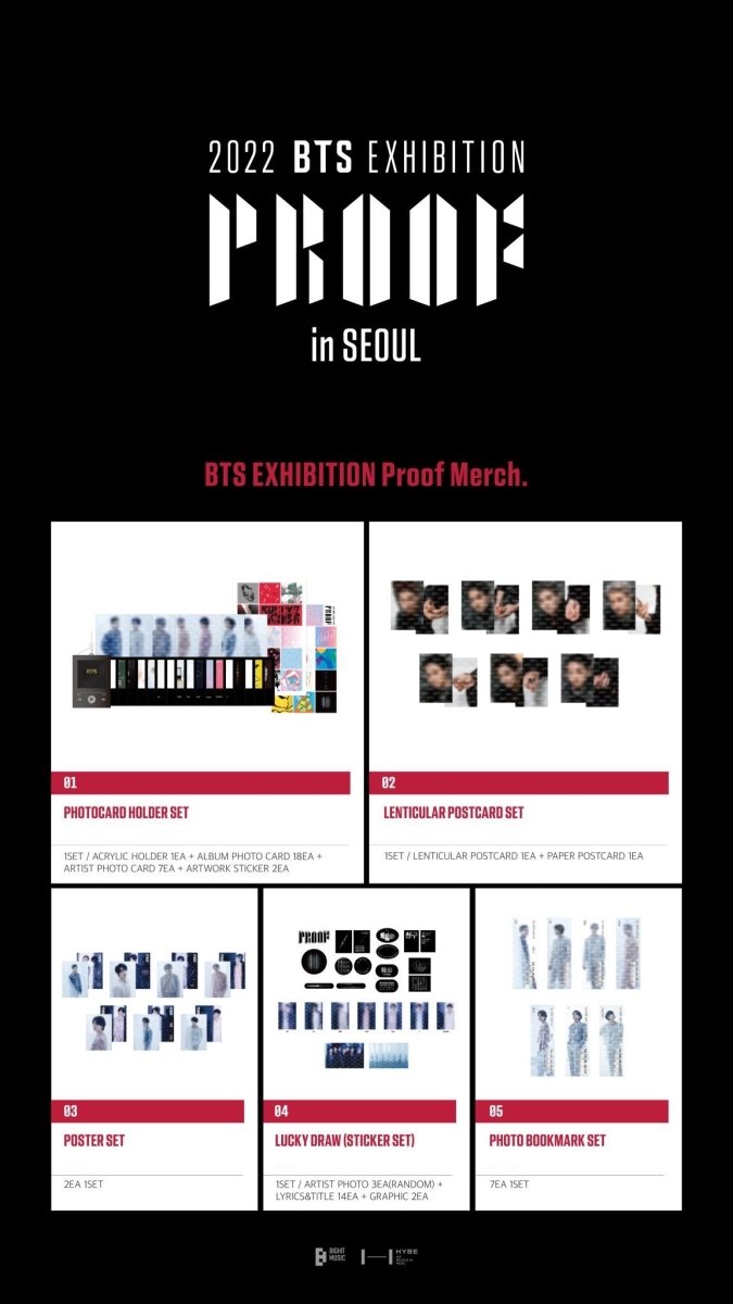 BTS - HYBE INSIGHT PROOF Exhibition Official MD - K-STAR