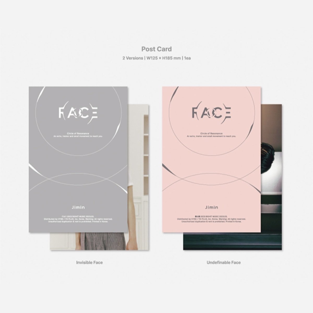 BTS JIMIN - FACE ( 3 Version SET ) - K-STAR