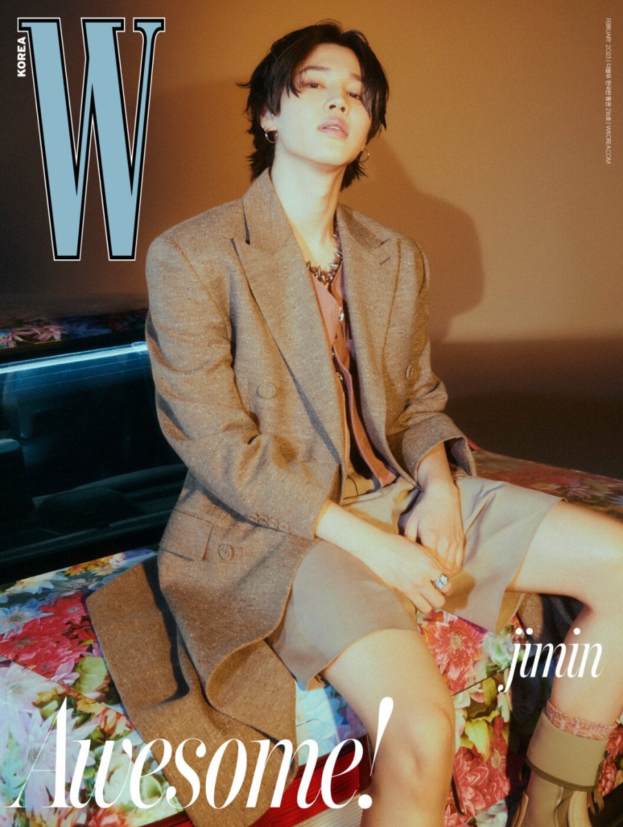 BTS JIMIN W Korea Magazine February 2023 Coverman - K-STAR