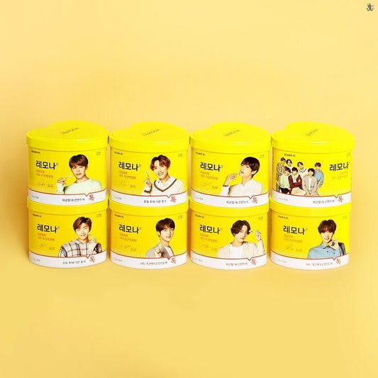BTS LEMONA Package Vitamin Heart Shape Can (60 Sticks) - K-STAR