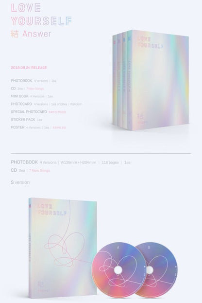 BTS - LOVE YOURSELF 結 [Answer] (Choose Ver.+Free Shipping) - K-STAR