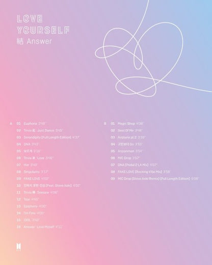 BTS - LOVE YOURSELF 結 [Answer] (Choose Ver.+Free Shipping) - K-STAR