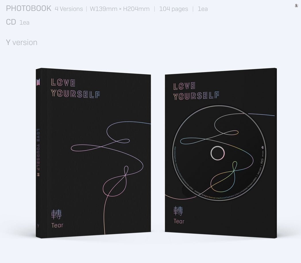BTS - LOVE YOURSELF 轉 [Tear] (You can Choose Ver + Free Shipping
