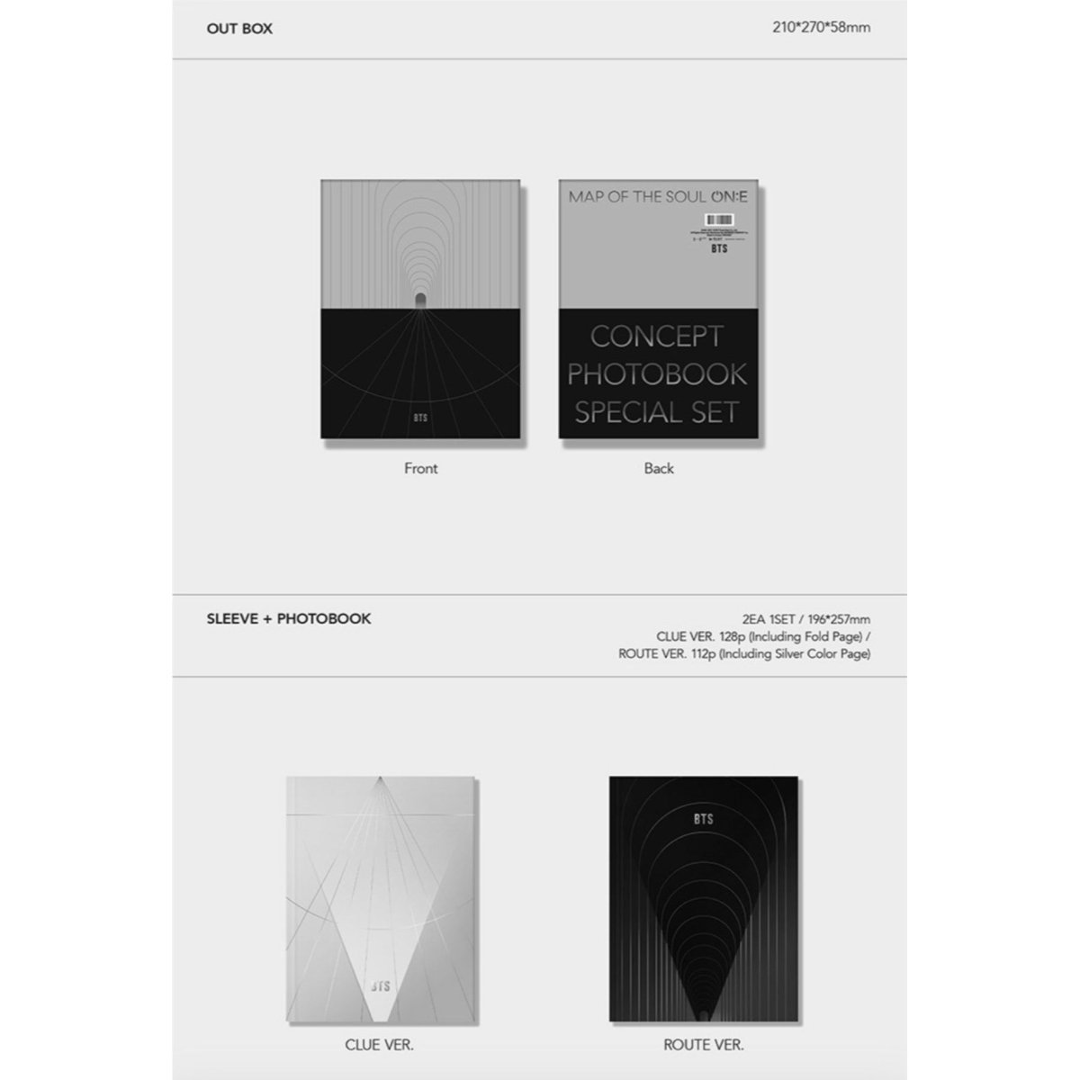 BTS - MAP OF THE SOUL ON:E CONCEPT PHOTOBOOK - K-STAR