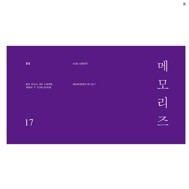 BTS - MEMORIES OF 2017 (5 DVD + Free Shipping) - K-STAR