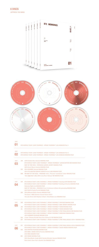 BTS MEMORIES OF 2019 Blu-Ray (Free Express Shipping) - K-STAR