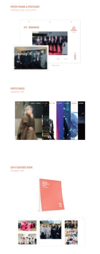 BTS MEMORIES OF 2019 DVD (Free Express Shipping) - K-STAR