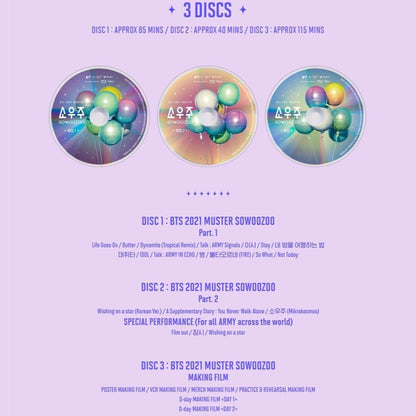BTS OFFICIAL 2021 MUSTER SOWOOZOO BLU-RAY - K-STAR