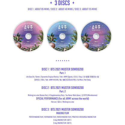 BTS OFFICIAL 2021 MUSTER SOWOOZOO DVD - K-STAR