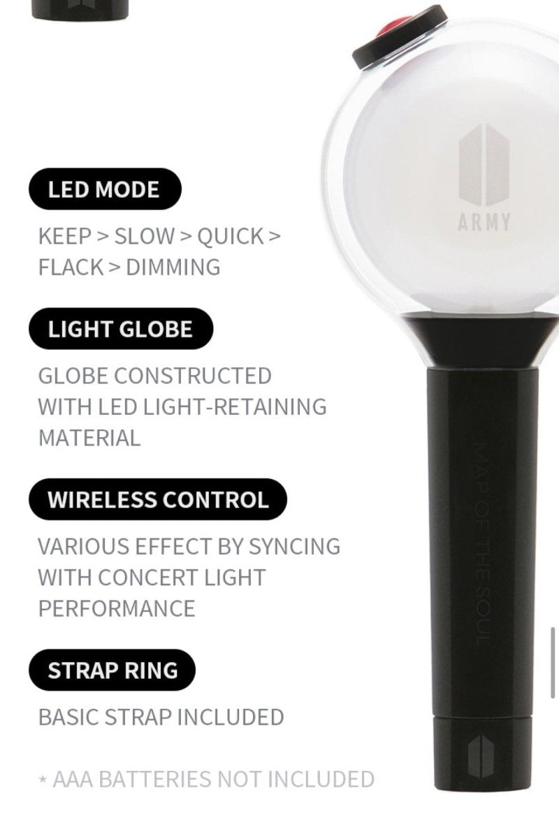 BTS Official ARMY Bomb Light Stick Special Edition: Map Of The Soul - K-STAR