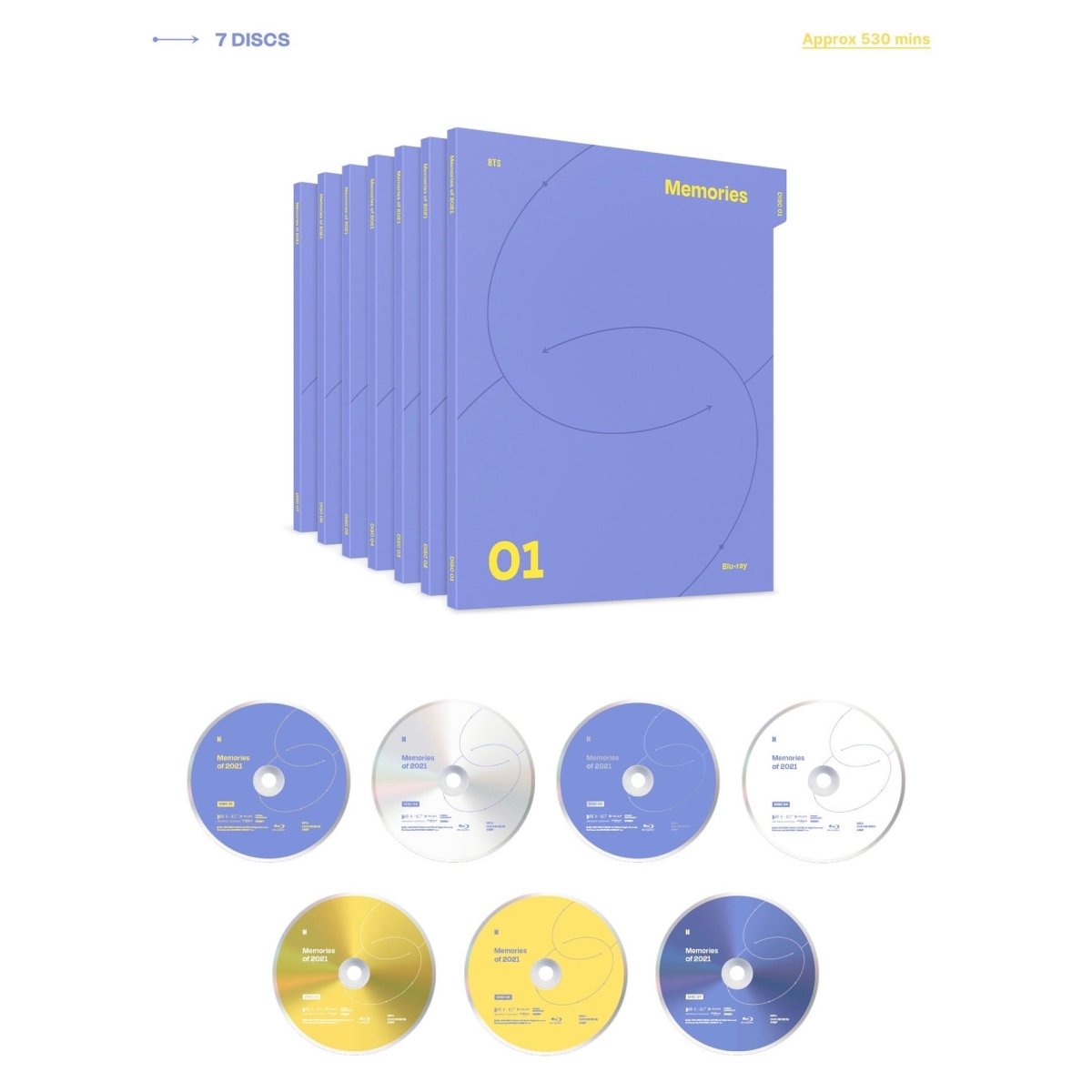 BTS OFFICIAL MEMORIES 2021 BLU-RAY - K-STAR