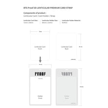 BTS Official Proof Lenticular 3D Premium Card + Strap - K-STAR