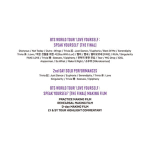 BTS OFFICIAL World Tour Love Yourself: SPEAK YOURSELF THE FINAL DIGITAL CODE - K-STAR