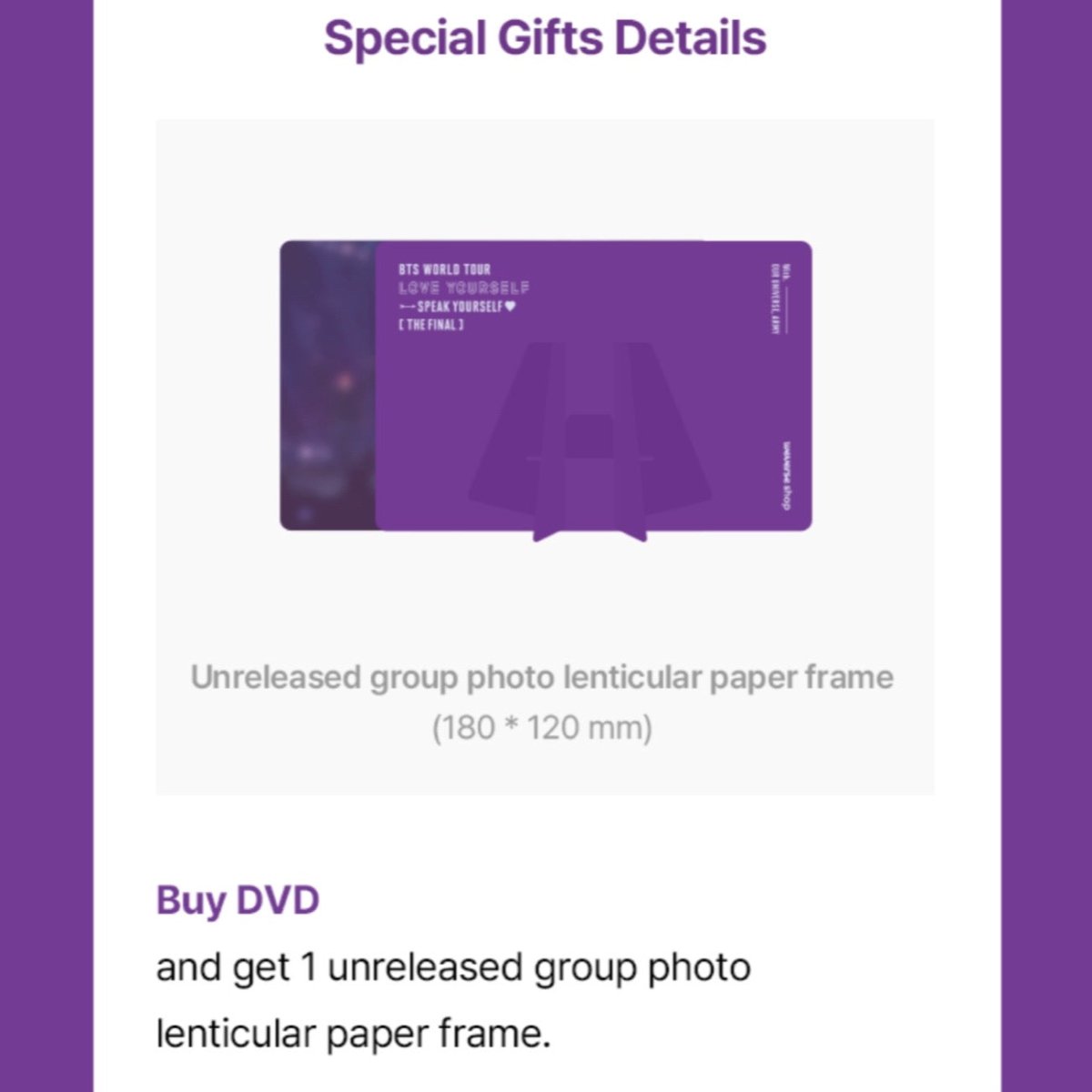 BTS OFFICIAL World Tour Love Yourself: SPEAK YOURSELF THE FINAL DVD - K-STAR