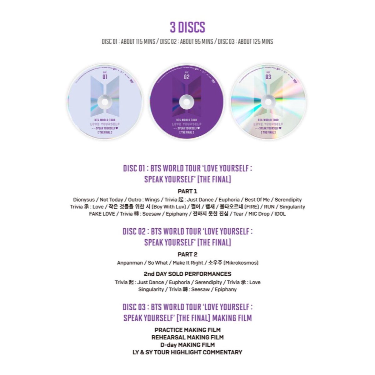 BTS OFFICIAL World Tour Love Yourself: SPEAK YOURSELF THE FINAL