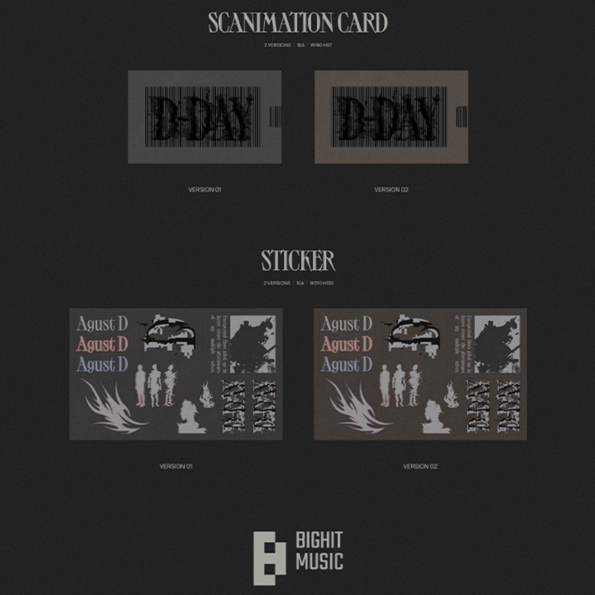 BTS SUGA - Agust D D-DAY 1st Solo Album ( 3 Version SET ) – K-STAR