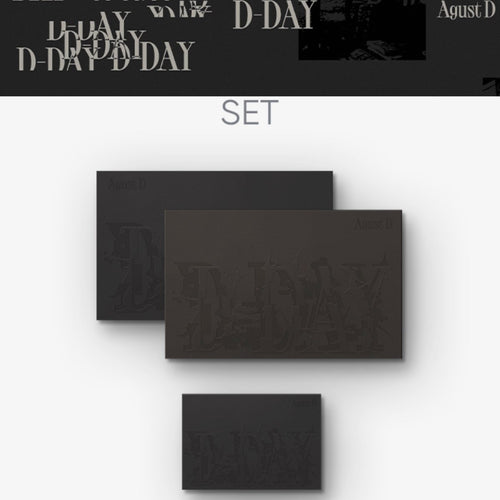 BTS SUGA - Agust D D-DAY 1st Solo Album ( 3 Version SET ) - K-STAR