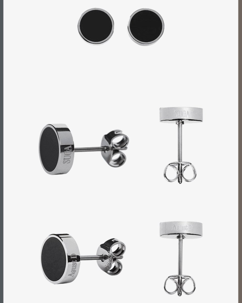 BTS SUGA - AGUST D Tour D-DAY Official Earrings Set & Necklace - K-STAR