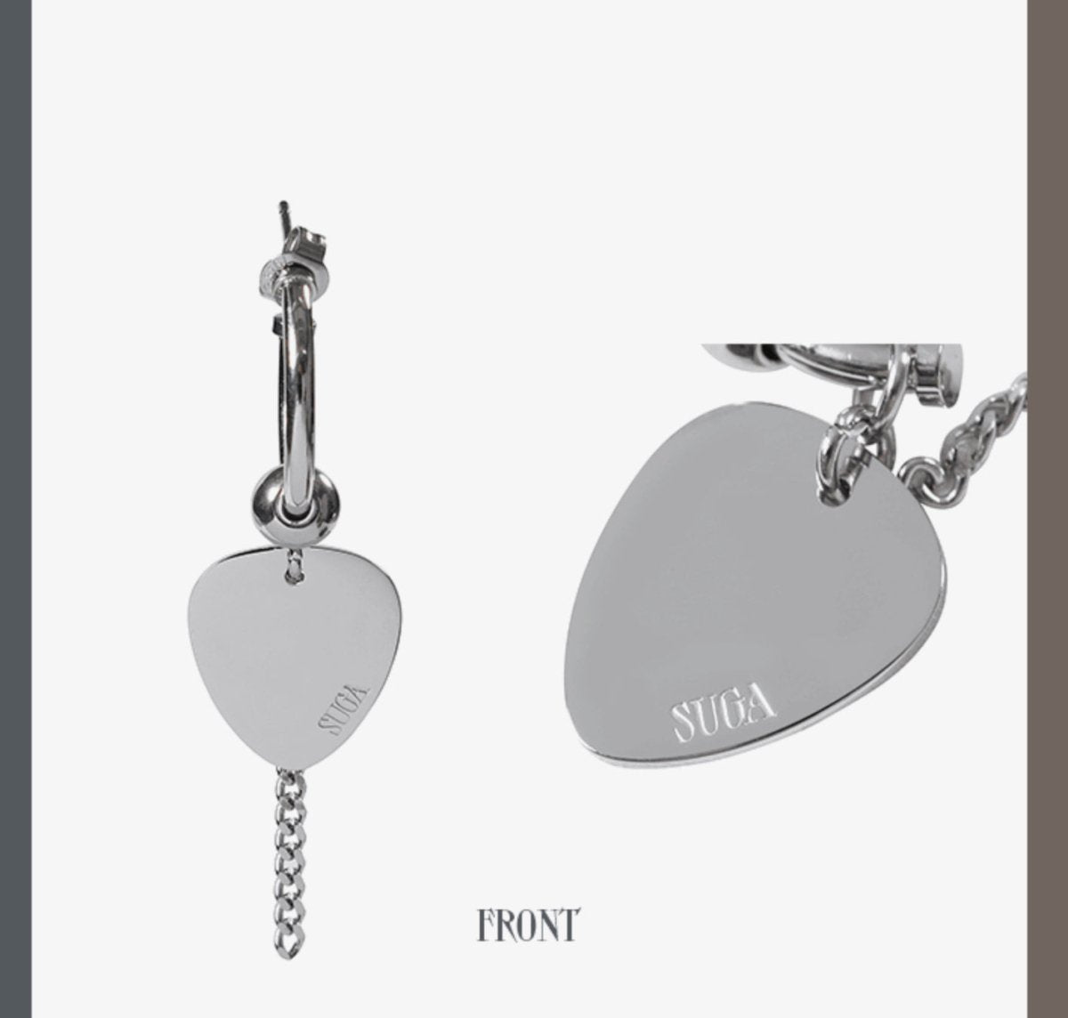 BTS SUGA - AGUST D Tour D-DAY Official Earrings Set & Necklace - K-STAR