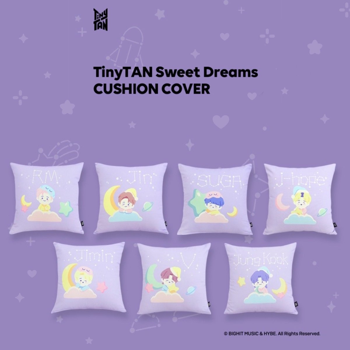 BTS TinyTAN Official Sweet Dreams Cushion Cover - K-STAR