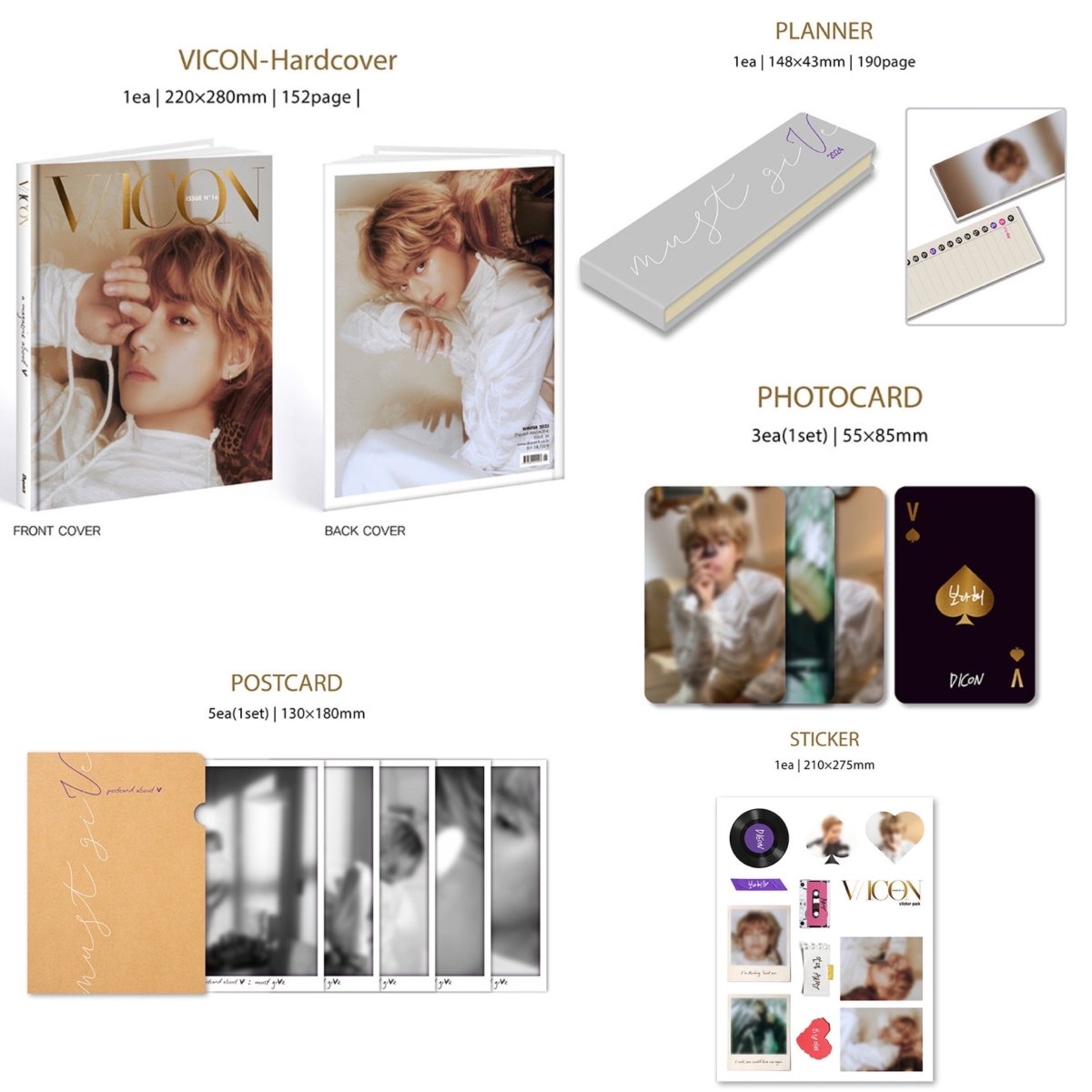 BTS V Dicon Volume No.16 : VICON – K-STAR