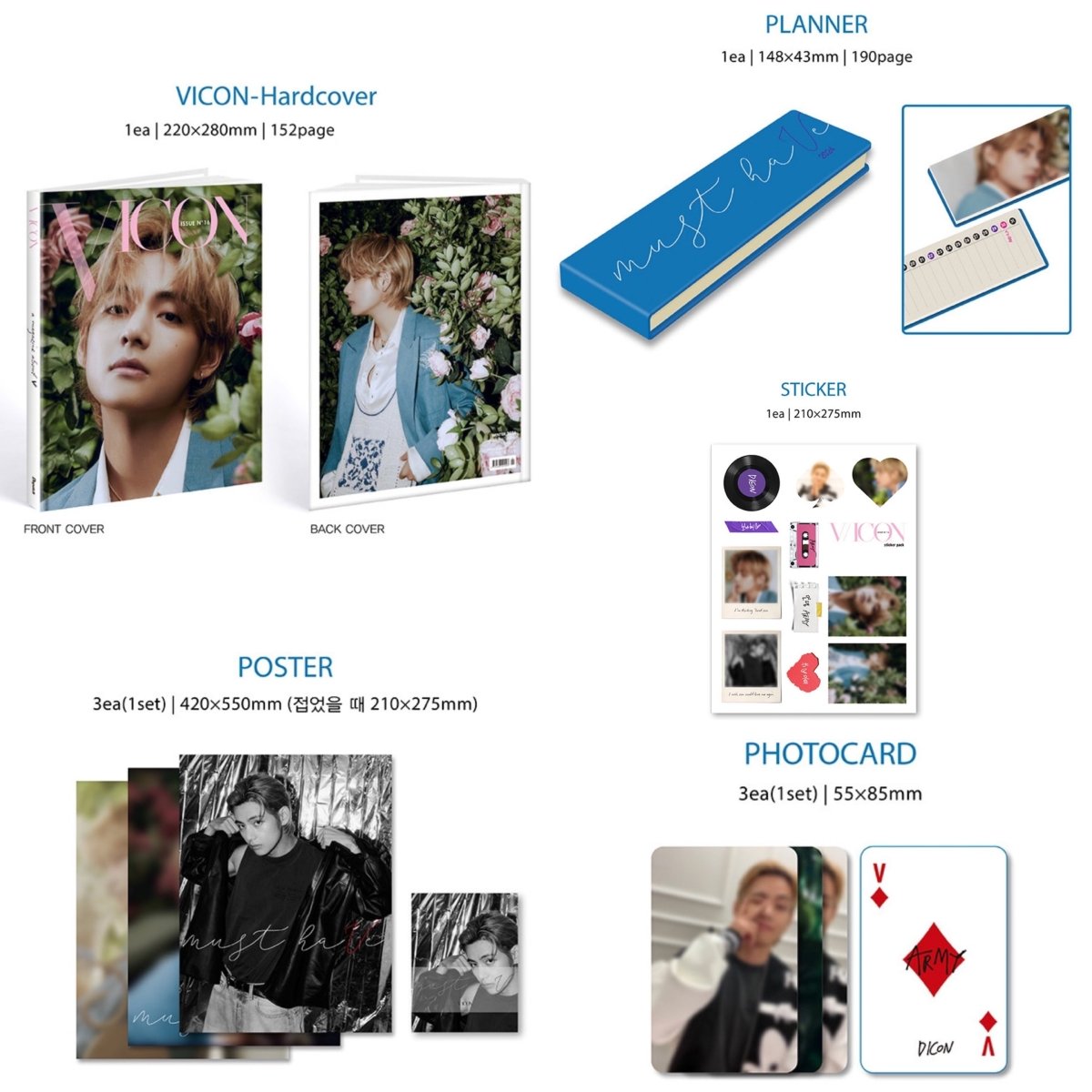 BTS V Dicon Volume No.16 : VICON – K-STAR