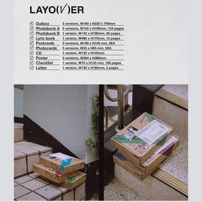 BTS V - LAYOVER 1st Solo Album + Weverse POB + You Can Choose Ver. - K-STAR