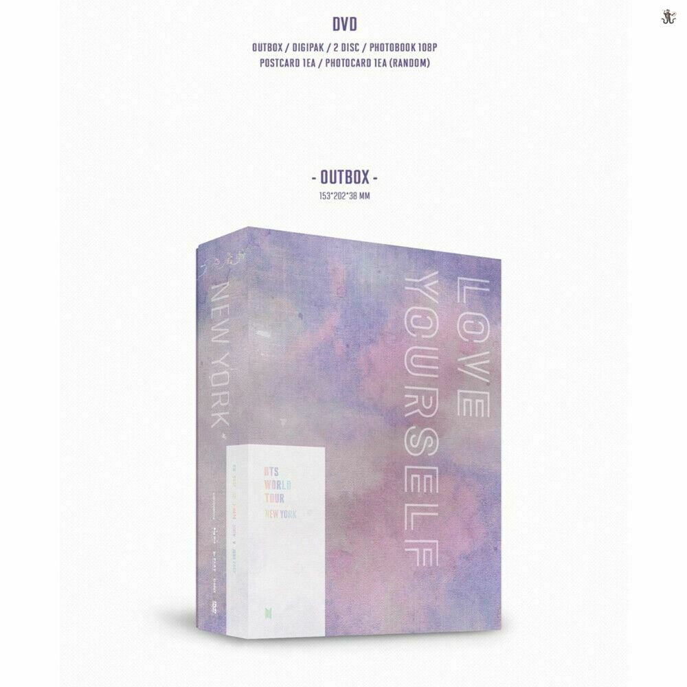 BTS World Tour LOVE YOURSELF in NEW YORK DVD (Free Shipping) - K-STAR