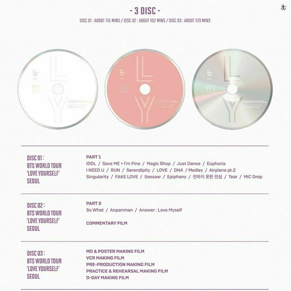 BTS World Tour LOVE YOURSELF in Seoul DVD/Blu-Ray (Free Shipping) - K-STAR