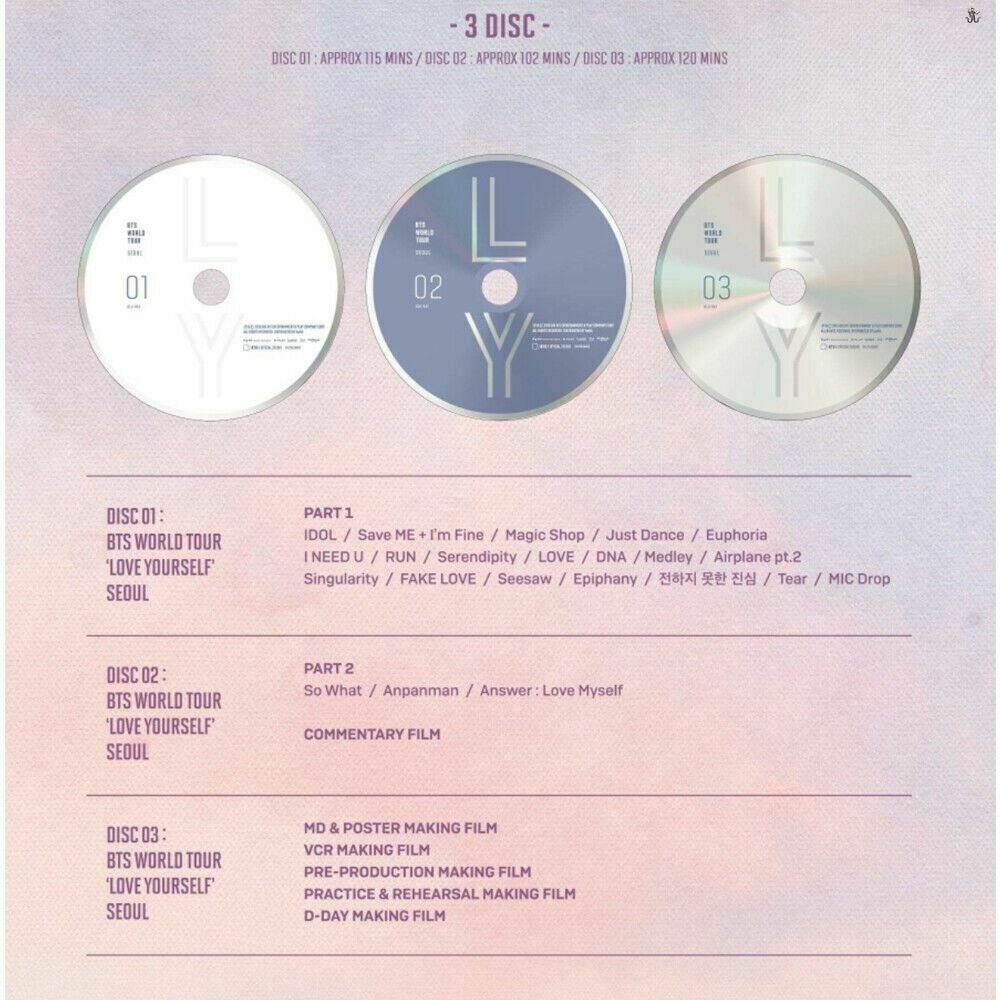 BTS World Tour LOVE YOURSELF in Seoul DVD/Blu-Ray (Free Shipping) - K-STAR