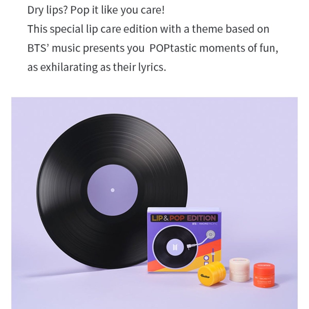 BTS x AMOREPACIFIC Lip & Pop Edition Sleeping Mask SET – K-STAR