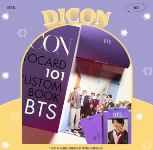 BTS x DICON - Photocard 101 Custom Book ( Binder + 101 Photocards + Keyring ) - K-STAR