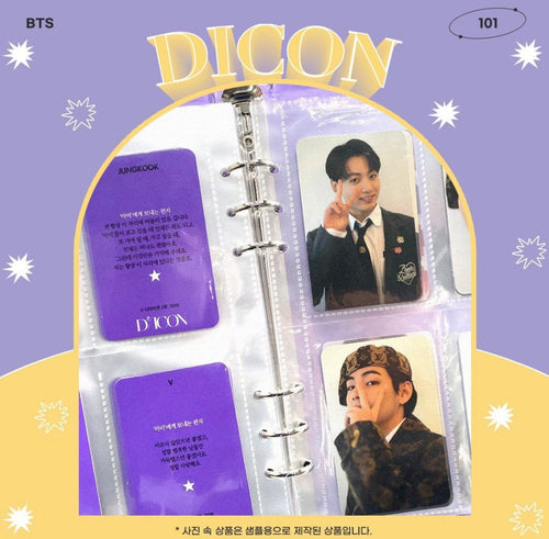 BTS x DICON - Photocard 101 Custom Book ( Binder + 101 Photocards + Keyring ) - K-STAR