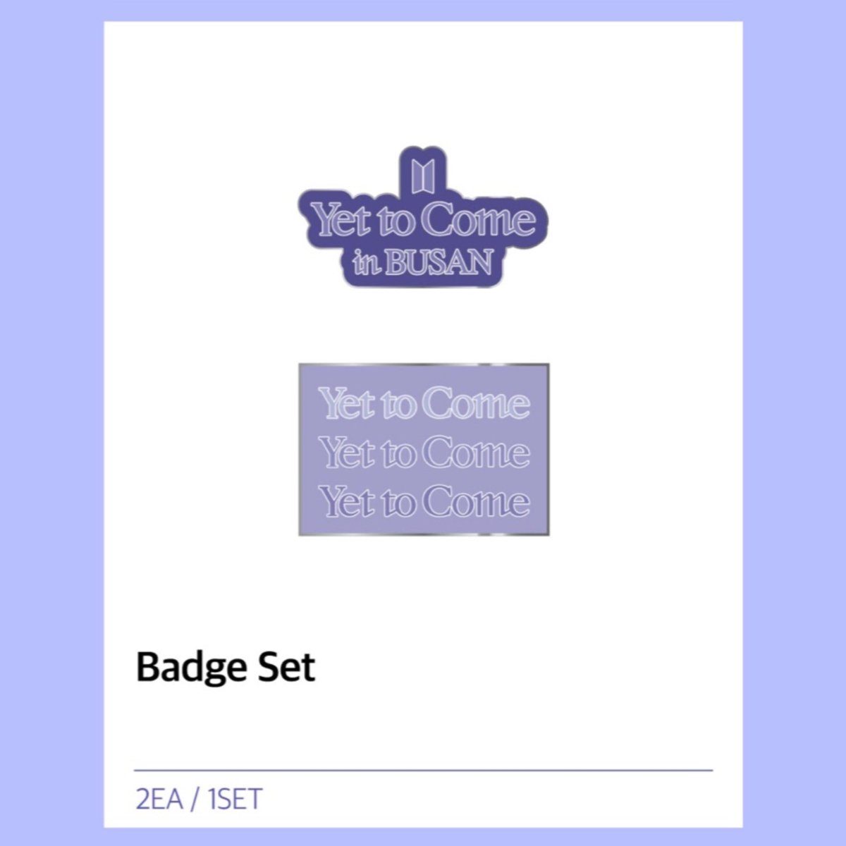 BTS - Yet to Come in BUSAN Official MD - K-STAR