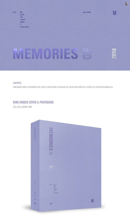 BTS MEMORIES OF 2018 DVD (Free Shipping)