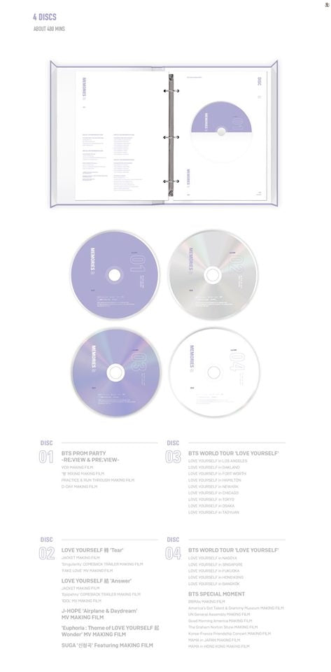 BTS MEMORIES OF 2018 DVD (Free Shipping)
