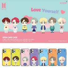 [BIG HIT] OFFICIAL CHARACTER UPPER BODY OPEN CARD Case (iPhone and Samsung)