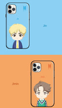 [BIG HIT] OFFICIAL CHARACTER UPPER BODY OPEN CARD Case (iPhone and Samsung)