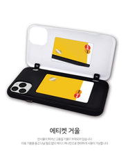 [BIG HIT] OFFICIAL CHARACTER UPPER BODY OPEN CARD Case (iPhone and Samsung)