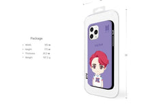 [BIG HIT] OFFICIAL CHARACTER UPPER BODY OPEN CARD Case (iPhone and Samsung)