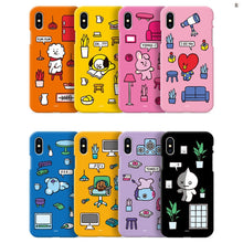 [LINE X BT21] Soft Jelly Case Roomies Series for iPhone, LG and Samsung (Free Shipping)