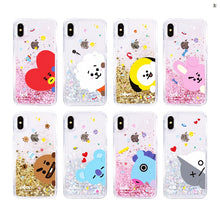 [LINE X BT21] Liquid Glitter Jelly Case for iPhone and Samsung (Free Shipping)