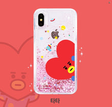 [LINE X BT21] Liquid Glitter Jelly Case for iPhone and Samsung (Free Shipping)