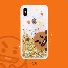 [LINE X BT21] Liquid Glitter Jelly Case for iPhone and Samsung (Free Shipping)