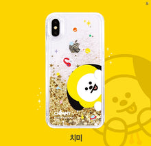 [LINE X BT21] Liquid Glitter Jelly Case for iPhone and Samsung (Free Shipping)